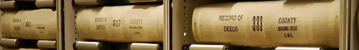 Historical record of deeds volumes with numbered books